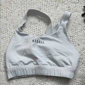 White NOBULL Sports Bra